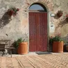 Rideau de porte en bambou naturel E532 - 90x200 cm