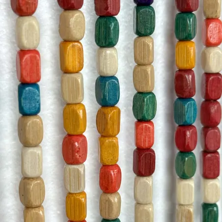 Rideau de porte en perles de bois Pop E535 - 90x200cm multicolore