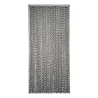 Rideau de porte en cordage tressé gris blanc 90x200 cm - Morel