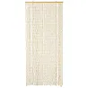 Rideau de Porte Naturel en Fane de Maïs - 90x200cm Beige Écru