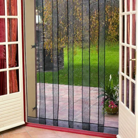 Rideau Moustiquaire Arles 160x220cm - Protection Anti-Insectes Gris