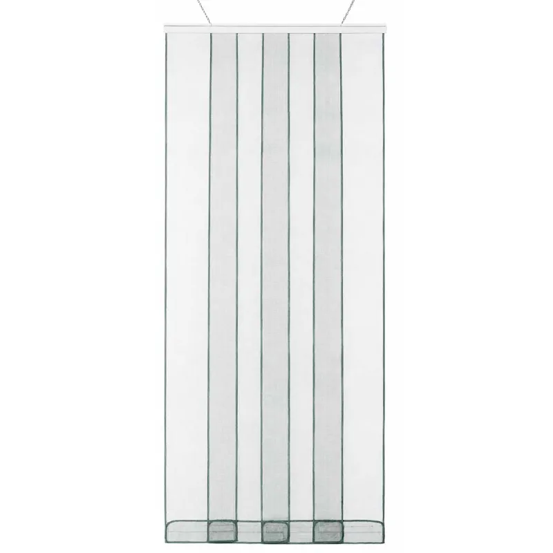 Rideau Moustiquaire Arles 100x220 cm - Fibre de Verre Gris Anti-Insectes