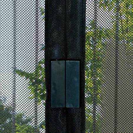 Rideau Moustiquaire Magnétique Moustimagnet 100x220cm - Noir