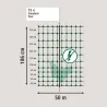 Filet poule non électrifiable H106 cm Longueur 50 m simple