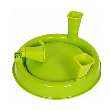 Abreuvoir gradué sur pied avec poignée vert 5L
