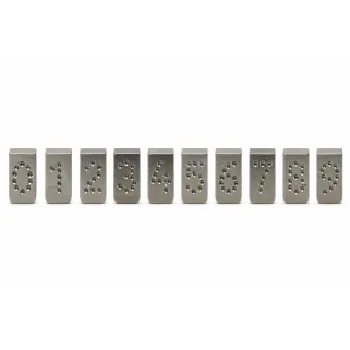 Série de 10 chiffres pour pince à tatouer 7mm