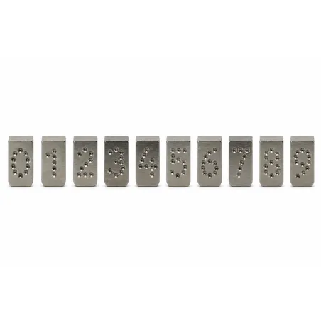 Série de 10 chiffres pour pince à tatouer 7mm