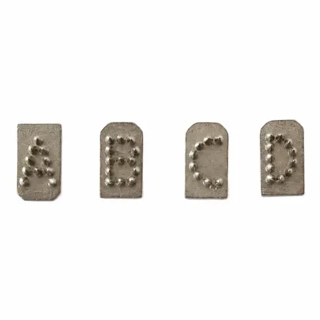 Alphabet complet pour pince à tatouer 7mm