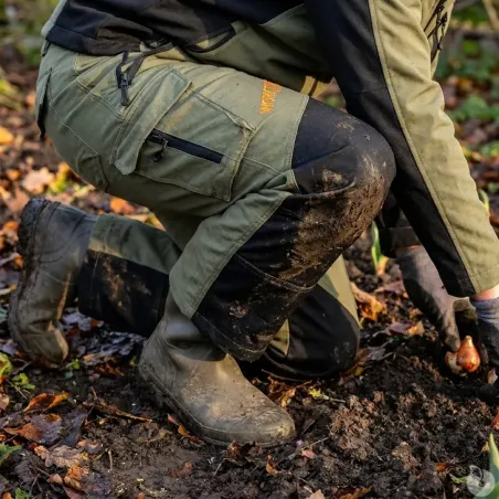 Pantalon Francital Montvert R Multi-Poches Renforts Genoux UPF 50+