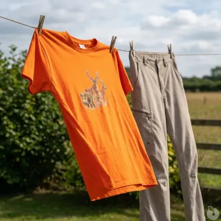 T-shirt orange grands animaux Bartavel®