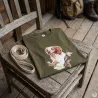 T-shirt kaki épagneul Bartavel®