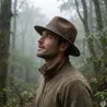 Chapeau Woolchap réglable feutre laine déperlante maron M à XL