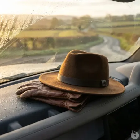 Chapeau Woolchap réglable feutre laine déperlante maron M à XL