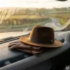Chapeau Woolchap réglable feutre laine déperlante maron M à XL