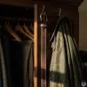 Ceinturon cuir marron avec surpiqûres