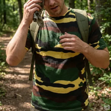 Tee-Shirt léger respirant camo CE 100% coton M à 3XL