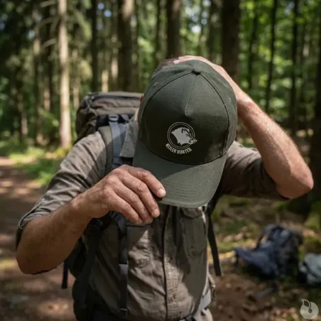 Casquette Keiler Hunter Coton Army/Beige Réglable logo 2