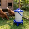 Abreuvoir sur pieds 25L avec flotteur et filtre - Bleu et Blanc