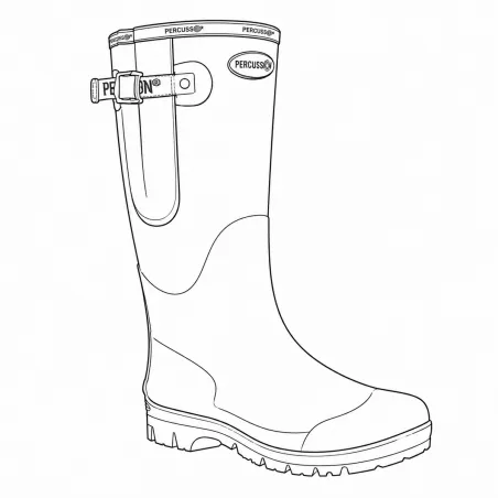 Bottes Tradition jersey confort caoutchouc kaki 37 à 47