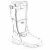 Bottes chasse cuir marron fourrée Iceland Gore-Tex + sac