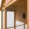 Pigeonnier bois 3 cases avec volière galvanisée – 130x160 cm