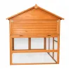 Pigeonnier bois 3 cases avec volière galvanisée – 130x160 cm