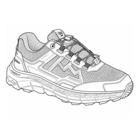 Baskets de marche Caracas - Homme Noir - SAFETY JOGGER