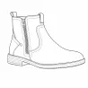 Bottines Homme Mi-Hautes en Synthétique Marron avec Zip