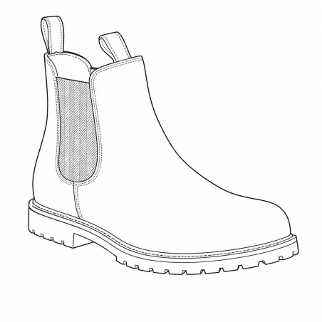Bottines Chelsea Heritage Farmer Brighton cuir noir 40 à 47