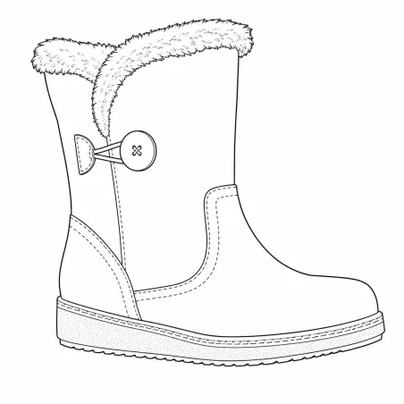 Bottines fourrées femme microfibre noire | Chaudes & confortables