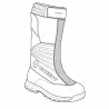 Chaussures-guêtres de chasse CRISPI Highland Pro GTX BOA couleur orange 40 à 47