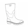 Bottes PVC vertes en plastique - Chaussures imperméables