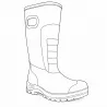 Bottes camo roseaux caoutchouc Thinsulate avec poignées 