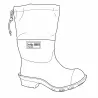 Bottes hybrides isolantes EVA polyester moro noir camo 41 à 47