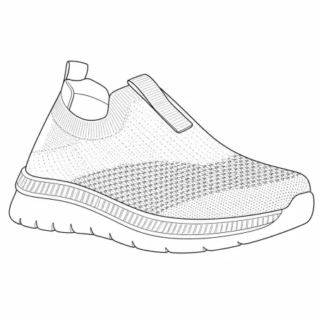 Baskets femme sans lacets textile semelle pvc bleu marine 36 à 42
