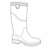 Bottes de Chasse Cyclone antidérapantes PVC Kaki 40 à 46