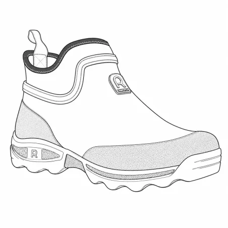 Bottillons Clean Land caoutchouc et double néoprène Kaki 40 à 47
