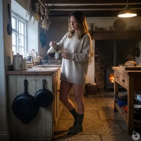Chaussettes mérino performances kaki 50% laine - Multimatière