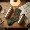Chaussettes mérino performances kaki 50% laine - Multimatière