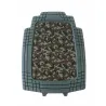 Lot de 4 Tapis de Voiture en Caoutchouc Synthétique - Résistants et Antidérapants - Motif Camo Kaki - 70 x 50 cm