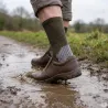 Chaussettes kaki/gris 69% polyester 21% polypropylène