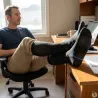 Mi-bas anti-fatigue Noir - Confort et soutien au quotidien