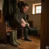 3 paires de chaussettes hautes kaki