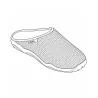 Chaussons mules résille Data - Homme - Gris
