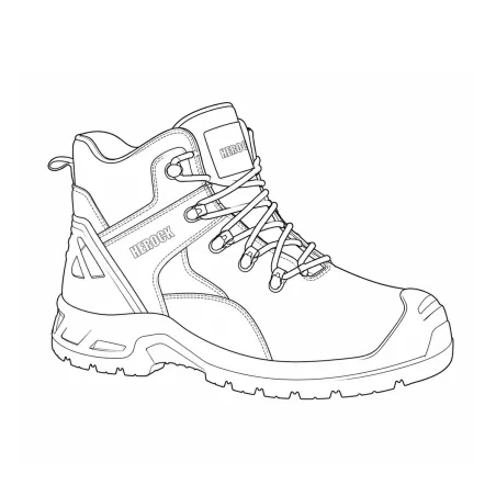 Chaussures de sécurité Talin - Mi-hautes homme en synthétique noir - Herock