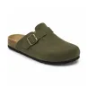 Sabots Homme AYOKA en Cuir Kaki - Modèle Soube