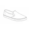 Chaussures souples homme en textile bleu marine - Tige basse