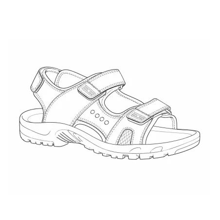 Sandales Homme Marron à Scratchs en Synthétique - Confort et Pratique