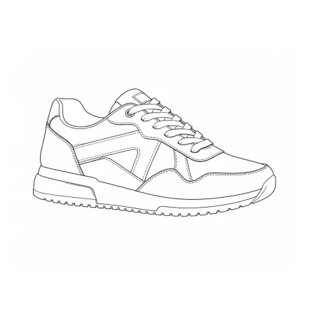 Baskets Homme Gris et Noir en Synthétique - Tige Basse
