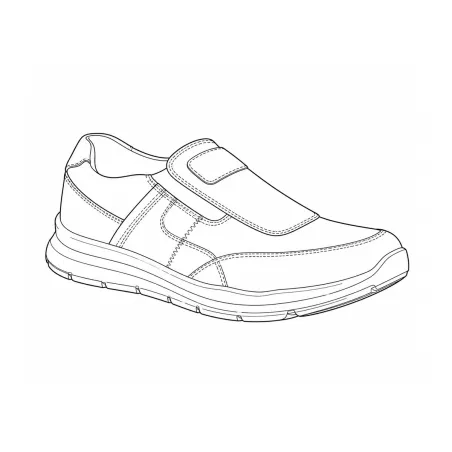 Chaussures Ayoka Drill noires sans lacets cuir imperméable